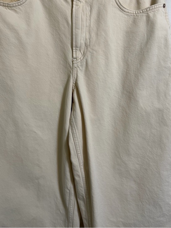 Free People We The Free Waterfalls Baggy Wide-Leg Jeans in Cream Size 30 - Picture 8 of 12